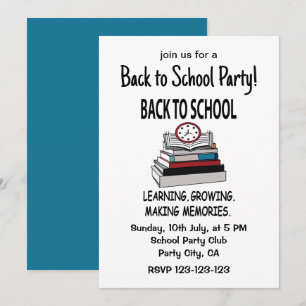 Terug naar School Party Celebration Terug naar sch Kaart