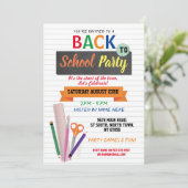 Terug naar School Party Notitieboek Briefpapier Ui Kaart (Staand voorkant)