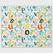 Terug naar school patroon cadeaupapier (Vlak)