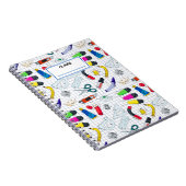 Terug naar School patroon Gepersonaliseerde naam Notitieboek (Rechterzijde)