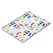 Terug naar School patroon Gepersonaliseerde naam Notitieboek (Linkerzijde)