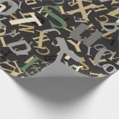 Terug naar School Pattern Wrapping Paper Cadeaupapier (Hoek)