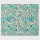 Terug naar School Pattern Wrapping Paper Cadeaupapier (Vlak)