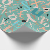 Terug naar School Pattern Wrapping Paper Cadeaupapier (Hoek)