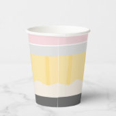 Terug naar School Pencil Cup Papieren Bekers (Rechts)