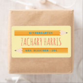 Terug naar School Pencil Label (Insitu)