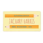 Terug naar School Pencil Label (Voorkant)