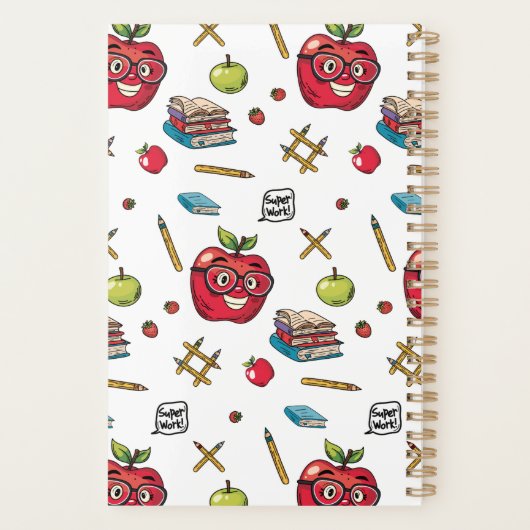 Terug naar School Planner: Heldere en leuke Design Planner (Achterkant)