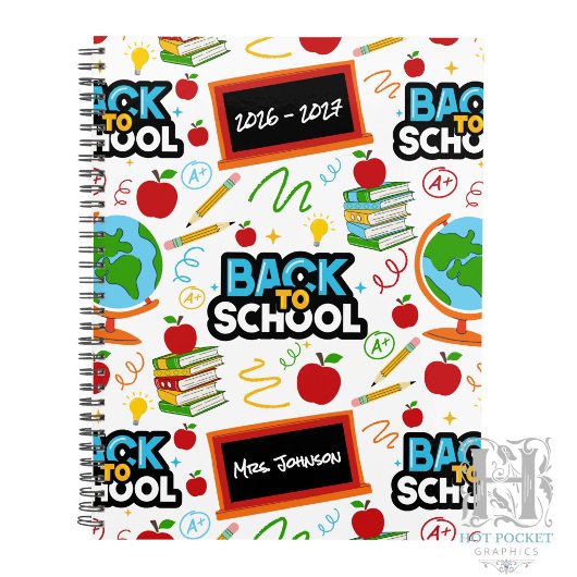 Terug naar school planner voor leraren kalender