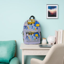 Terug Naar School Plezier Bedrukte Rugzak