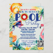 terug naar school Pool party class vrienden verjaa Kaart (Voorkant / Achterkant)