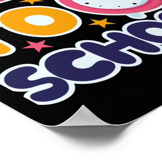 Terug naar school poster (Hoek)