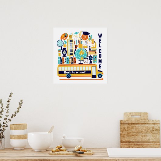 Terug naar School poster (Keuken)