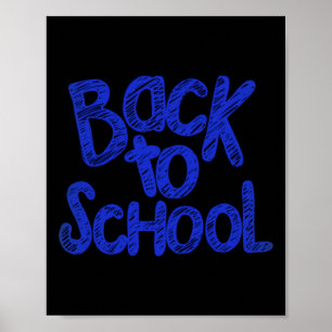 Terug naar school poster