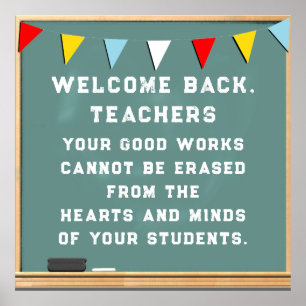 Terug naar school poster