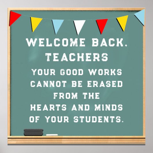 Terug naar school poster (Voorkant)