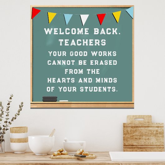 Terug naar school poster (Keuken)