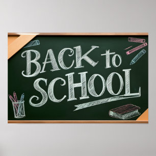 Terug naar school poster