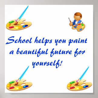 Terug naar school. poster