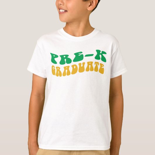 Terug naar school Pre-K Afstuderen T-shirt (Voorkant)