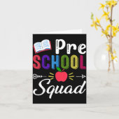 Terug naar school pre-k leraar student kleuterscho kaart (Gele Bloem)