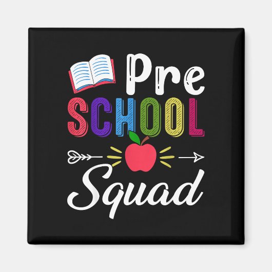 Terug naar school pre-k leraar student kleuterscho magneet (Voorkant)