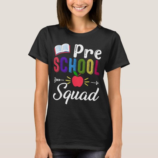 Terug naar school pre-k leraar student kleuterscho t-shirt (Voorkant)