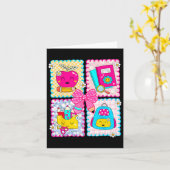Terug naar School Preppy Coquette Pencil Bow Teach Kaart (Gele Bloem)
