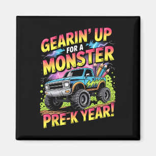 Terug naar school Preschool Pre-k Monster Truck Ee Magneet