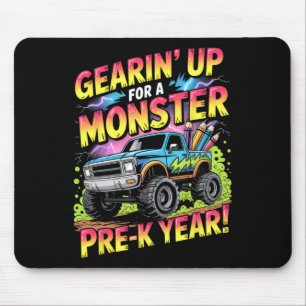 Terug naar school Preschool Pre-k Monster Truck Ee Muismat