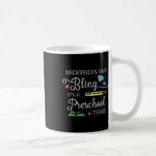 Terug naar school Preschool rugzakken en Bling Koffiemok