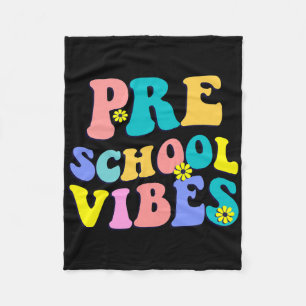 Terug naar school Preschool Vibes Student Leraar R Fleece Deken