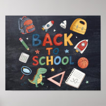 Terug naar school Printable Poster Sign