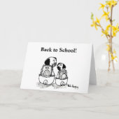 Terug naar school Pugs Kaart (Gele Bloem)