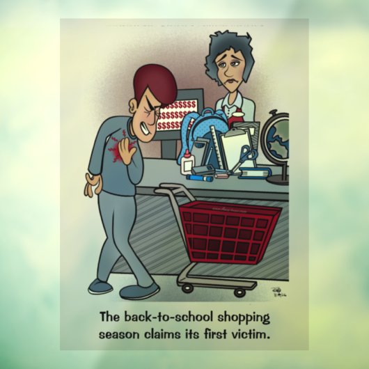 Terug naar school raamsticker (Vel 3)