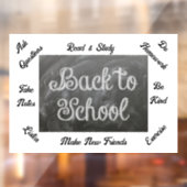 Terug naar school raamsticker (Vel 2)