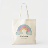 Terug naar school Rainbow Teacher Appreciation Gif Tote Bag (Voorkant)
