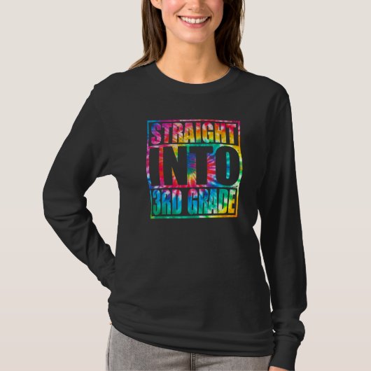 Terug naar school rechtstreeks naar derde klas t-shirt (Voorkant)