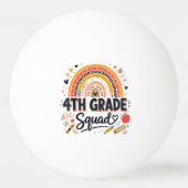 Terug naar school regenboog 4e klas squad pingpongbal (Voorkant)