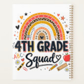 Terug naar school regenboog 4e klas squad planner (Achterkant)