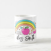terug naar school Regenboog Leraar Leven Koffiemok (Center)