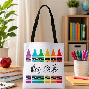 terug naar school Regenboog Leraar Leven Tote Bag