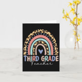 Terug naar school Regenboog Luipaard Derde klas le Kaart (Gele Bloem)