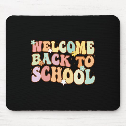 Terug naar school Retro Eerste dag van de school l Muismat (Voorkant)