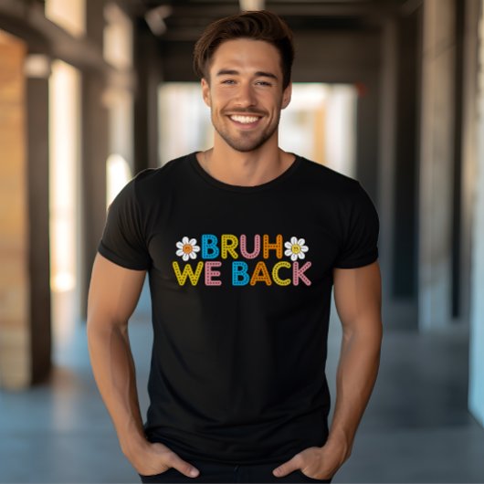 Terug naar school retro groovy cadeau voor leraar  t-shirt