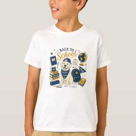 Terug naar school Retro Labrador T-shirt
