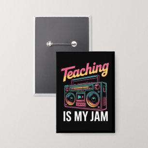 Terug naar school Retro lesgeven is mijn ding 80s Button