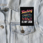 Terug naar school Retro lesgeven is mijn ding 80s Button (Insitu)
