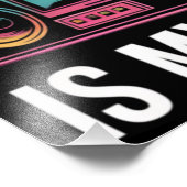 Terug naar school Retro lesgeven is mijn Jam 80s Foto Afdruk (Hoek)