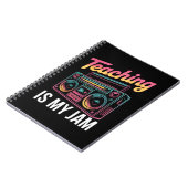Terug naar school Retro lesgeven is mijn Jam 80s Notitieboek (Linkerzijde)